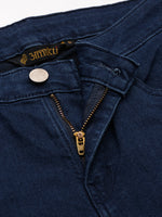 Dark Blue Solid Slim Fit Stretchable Jeans