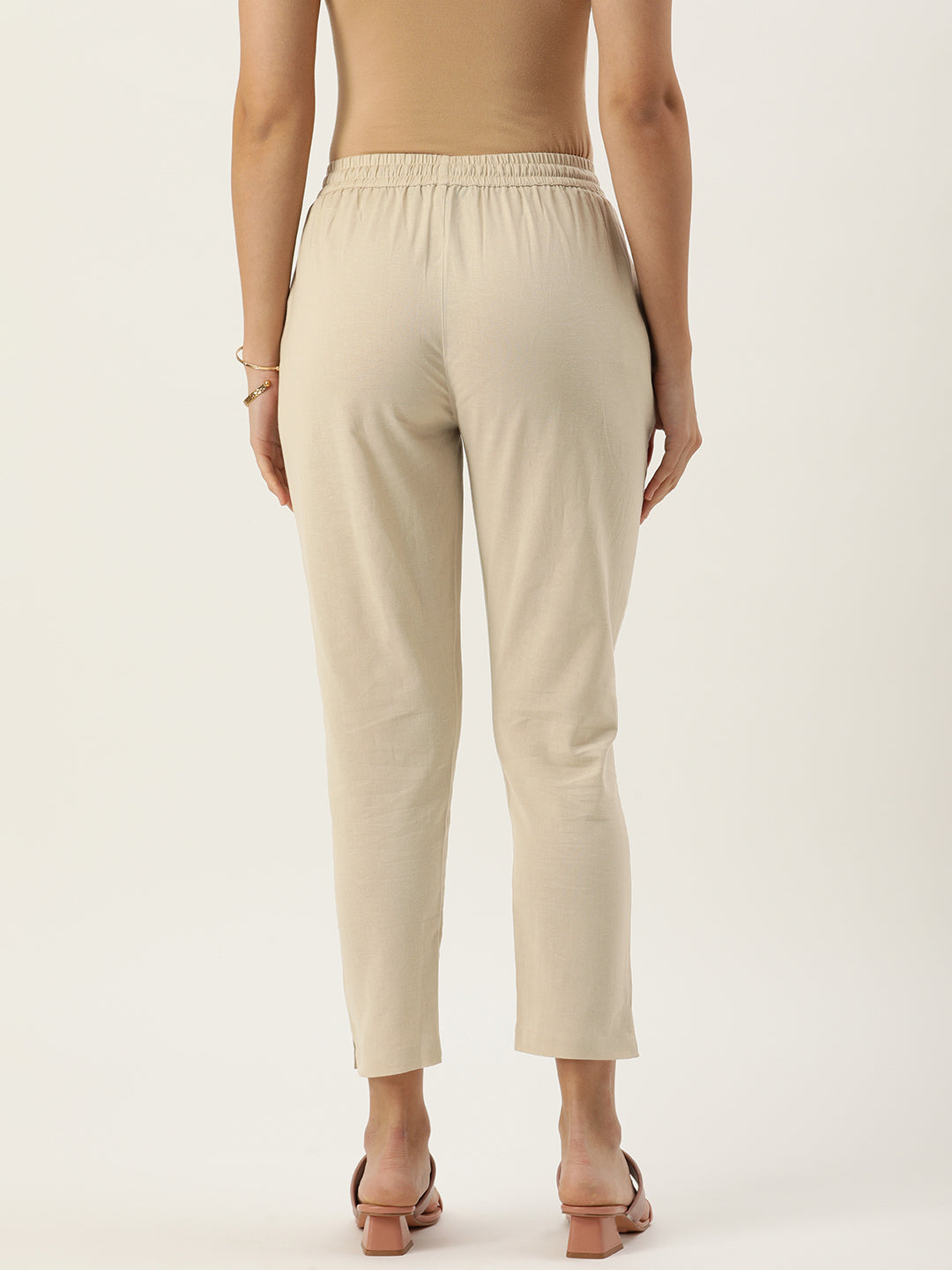 Stone Pleated Ethnic Trousers