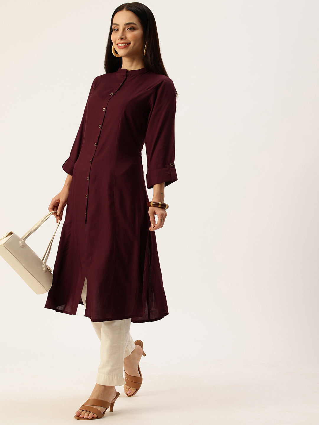 Marcella Mandarin Collar Kurta