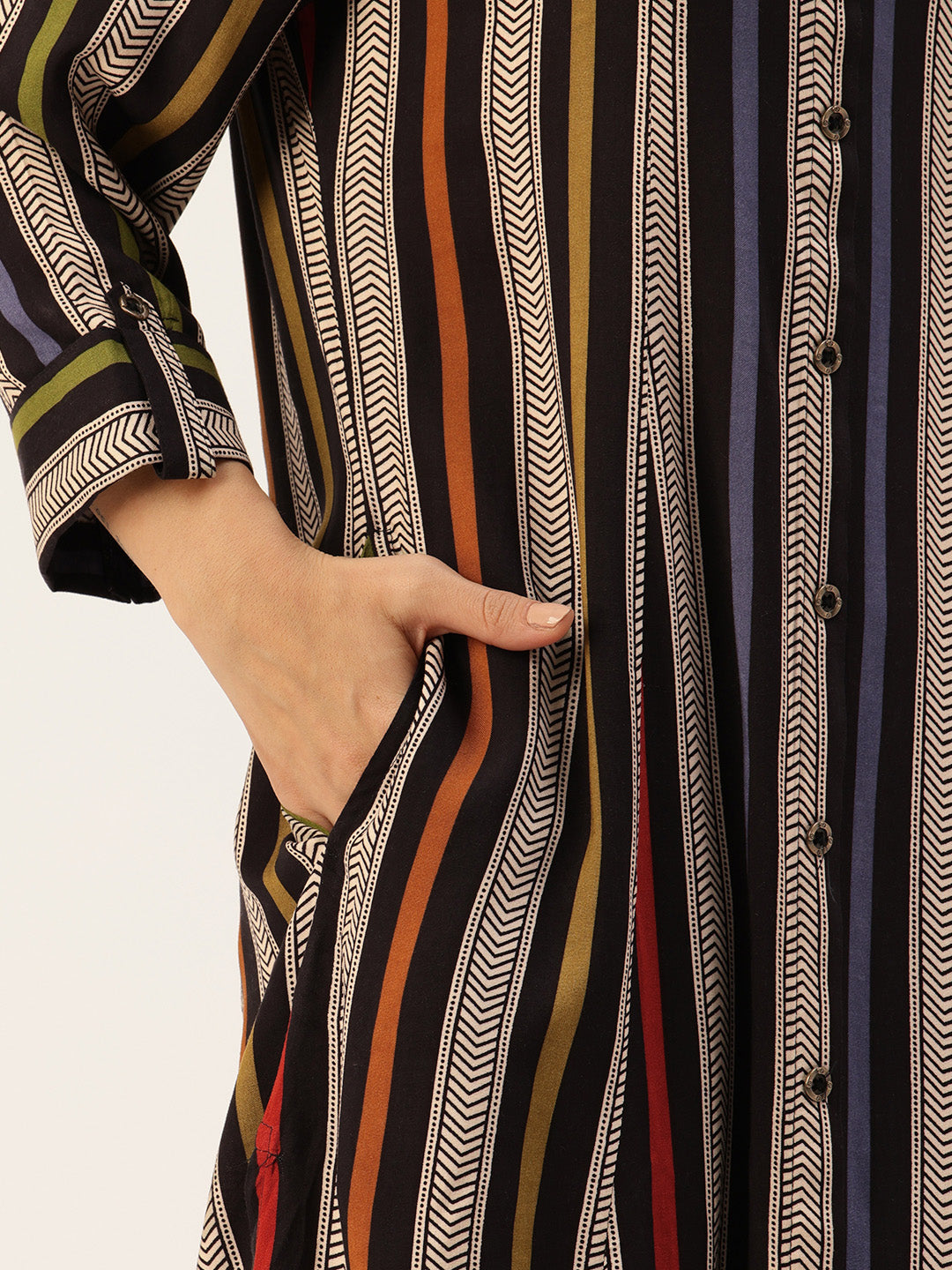 Multi Colour Striped Kurta