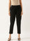 Black Cotflex Solid Pencil Pant